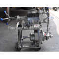 stainless steel sanitary food grade plate and frame filter press